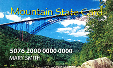 West Virginia Mountain State Card
